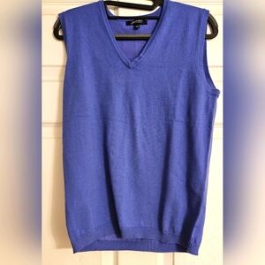 AFFINITY Apparel Women's Blue V-Neck Wool Blend Vest SIZE Small NWOT
